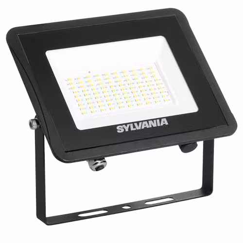 SYLVANIA SylFlood 58W LED Outdoor Floodlight, 7000 Lumens, IP65 Security Light, Black