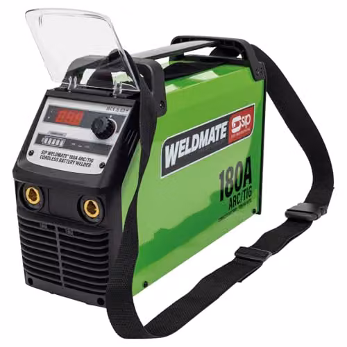 SIP Weldmate ARC Cordless 180A MMA/TIG Inverter Battery Welder in Green, Silver and Multicolour – 1