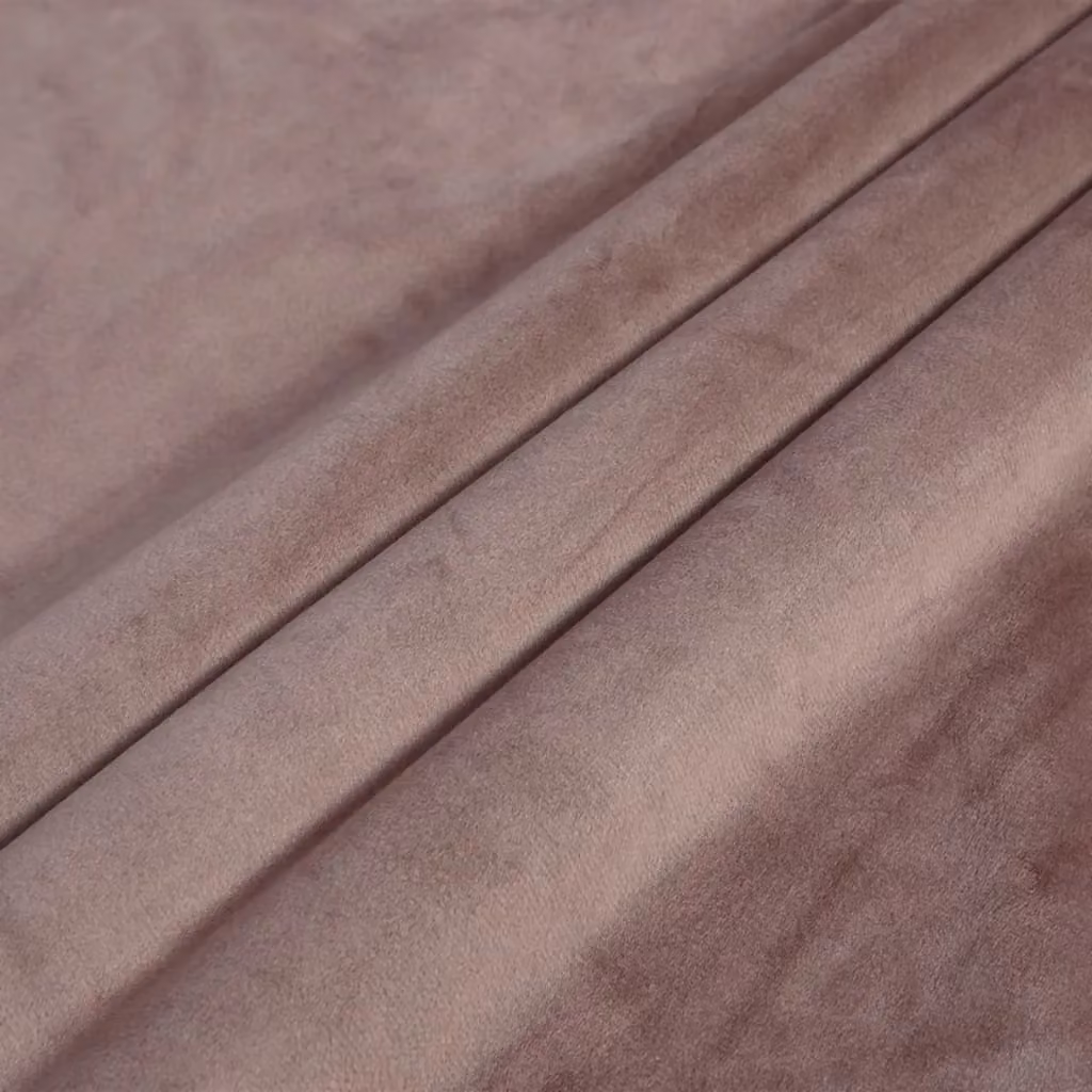 Berkfield Home Antique Pink Velvet Blackout Curtain with Eyelets W: 290 cm, H: 245 cm – 3