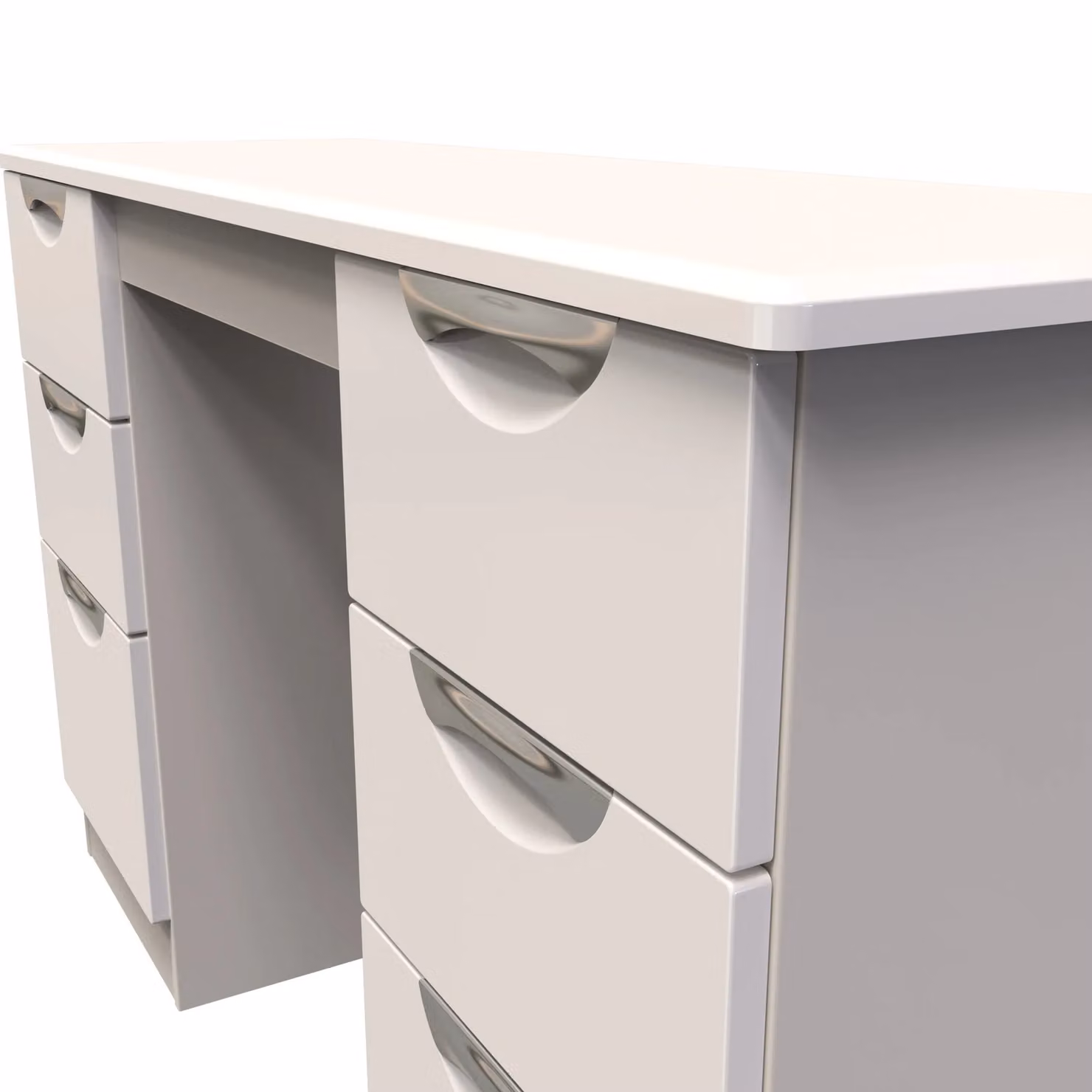 Ready Assembled 2 U Holborn Double Pedestal Writing Desk in Beige – 3