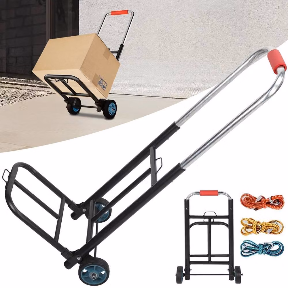 Kelvenix Heavy Duty Sack Truck Barrow Trolley in Black, W: 52 cm – 2