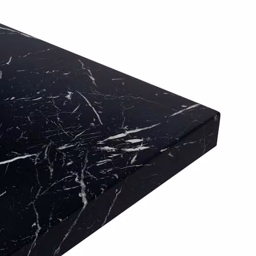 Julian Bowen Rome Rectangular Marble Effect Dining Table in Black and White, W: 180 cm, D: 100 cm, H: 76 cm – 6
