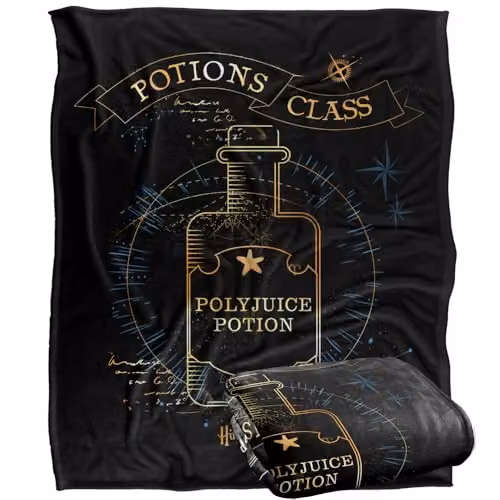Warner Bros. Harry Potter Potions Class Super Soft Fleece Throw Blanket, Multicolour, W: 152.4 cm x D: 127.0 cm