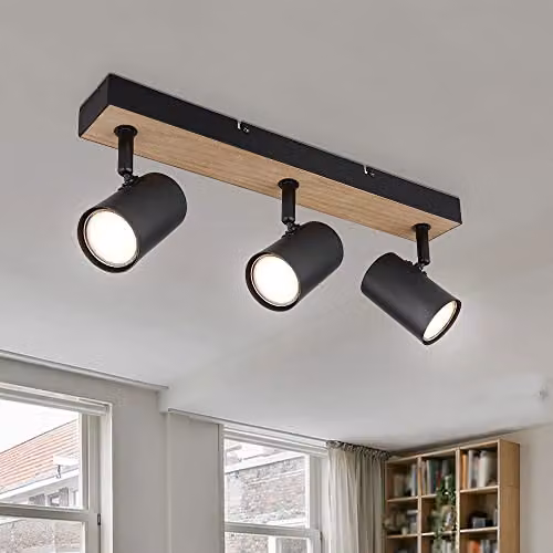 Globo Lighting Robby 3-light surface-mounted spot in black – 2