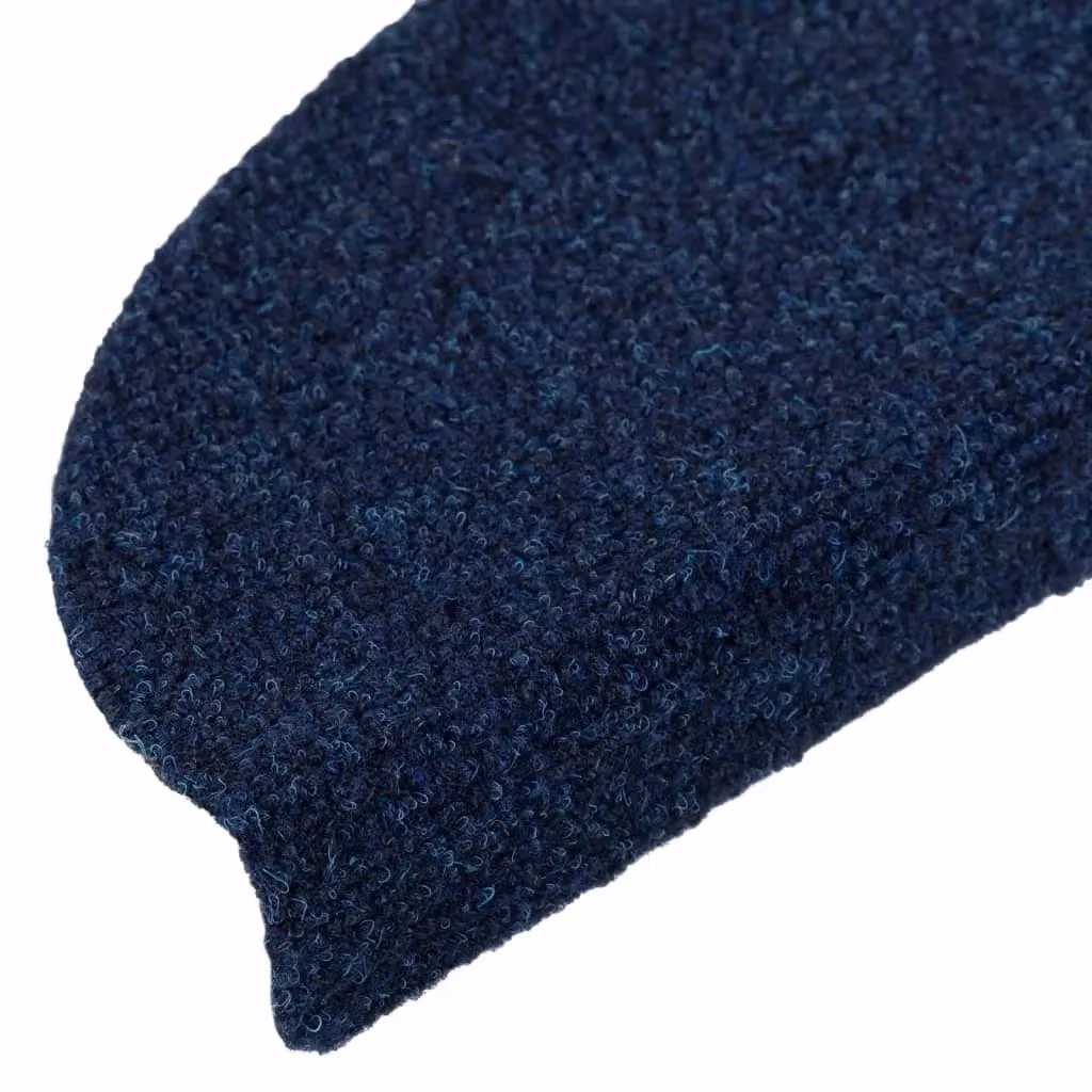 Berkfield Home Self-adhesive Stair Mats, 10 Pieces, Navy Blue, W/D/H: 56 x 17 x 3 cm – 3