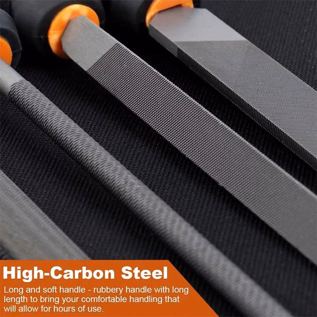 SPETLEK 20-Piece Stainless Steel Metal File and Needle Set in Black – 4
