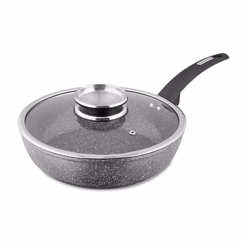 Tower Cerastone Frying Pan, 28 cm, Grey