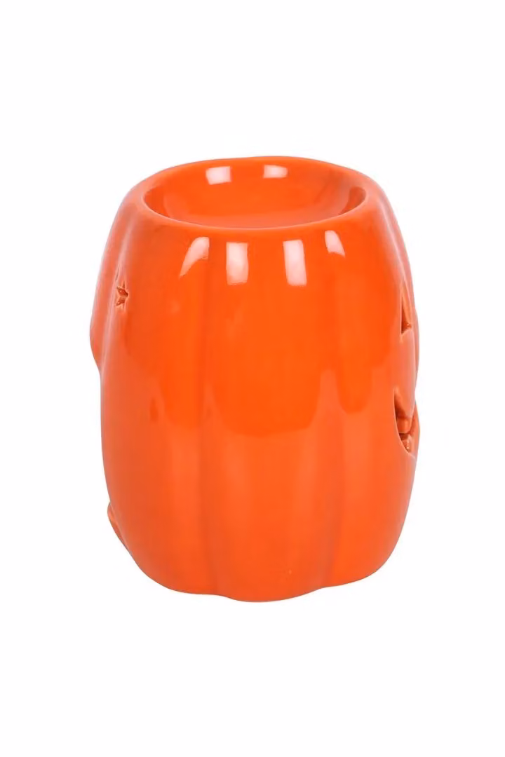 KDMD Jack-o'-Lantern Ceramic Oil Burner and Wax Warmer in Orange – 2