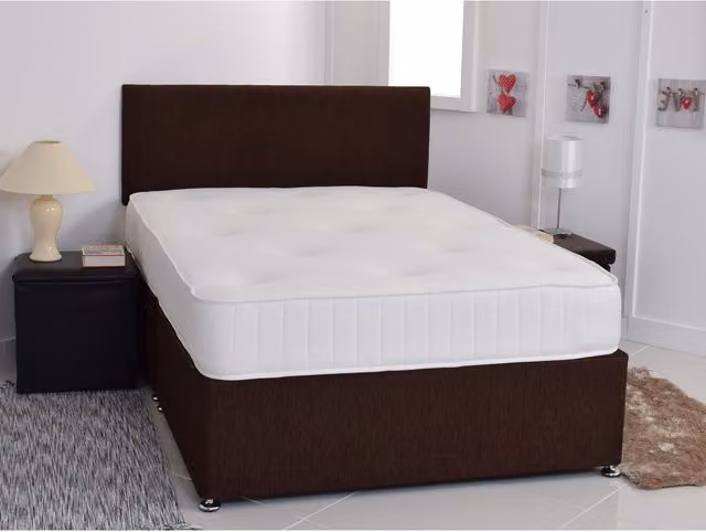 Starlight Beds Hybrid Memory Foam and Bonnell Spring Mattress with Cool-Touch Fabric in White, W/D/H: 90 x 200 cm – 1