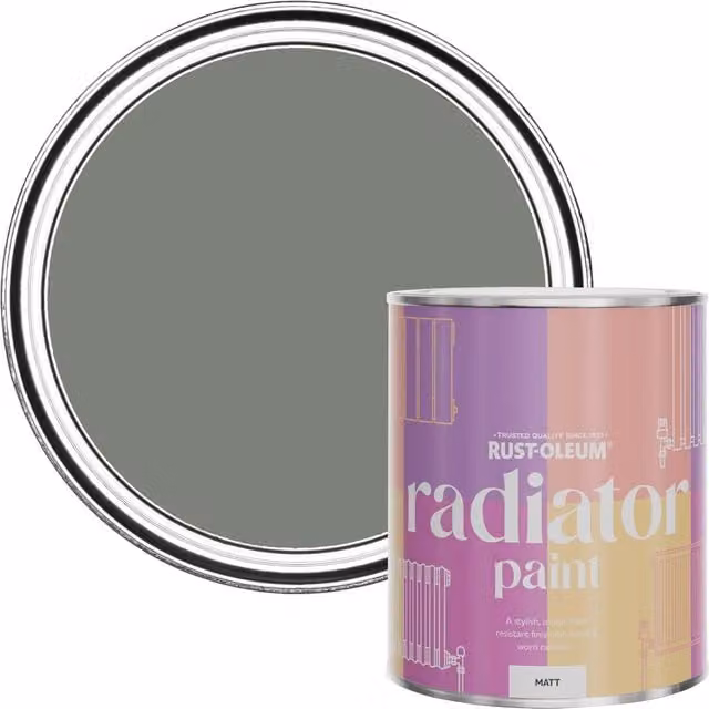 Rust-Oleum Tea Leaf Matt Radiator Paint, Grey Green, 0.75 l – 1