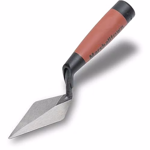 Marshalltown M46114D London Pattern Pointing Trowel with DuraSoft Handle, Red, 10.16 cm