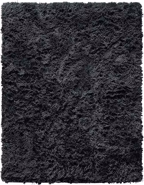 Velosso Supersoft Shaggy High Pile Rug in Anthracite Grey, W/D/H: 120 x 170 cm