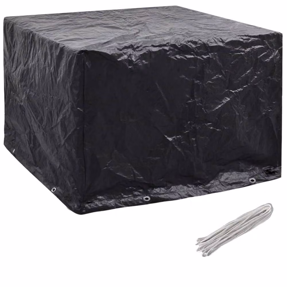 Berkfield Home Garden Furniture Covers, 2 Pack, Black, W/D/H: 122 x 112 x 98 cm – 3
