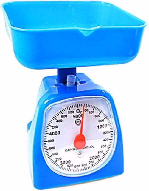 KDMD Blue Plastic Kitchen Weighing Scale with 5kg Capacity – 1