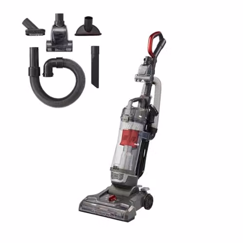 Morphy Richards PowerLite Stretch Upright Vacuum Cleaner, Grey and Red