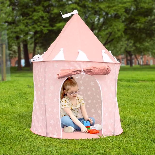 Relsy Pink Pop-Up Play Tent for Kids