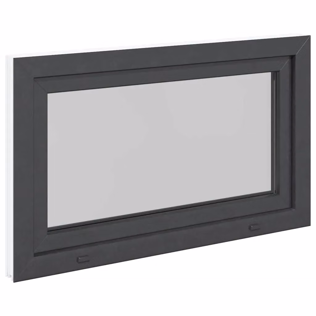 Berkfield Home RISOR Basement Tilt and Turn Window, Anthracite, W: 100 cm, H: 60 cm – 2