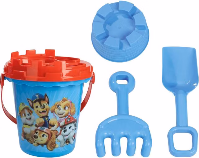 Spin Master Paw Patrol Blue and Red Plastic Bucket and Spade Set