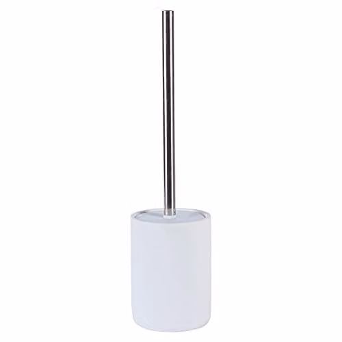 Harbour Housewares White Resin Toilet Brush and Holder Set – 1
