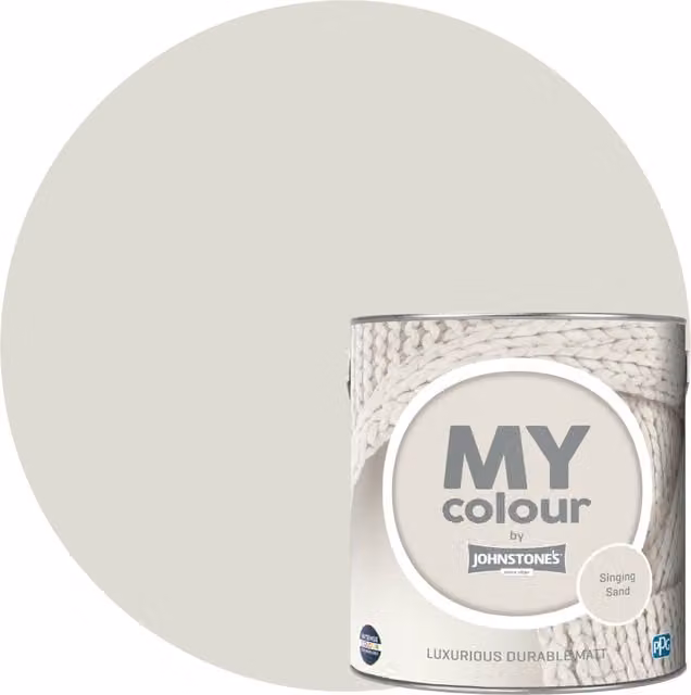Johnstone's MY Colour Luxurious Durable Matt Paint in Singing Sand, 2.5L – 1