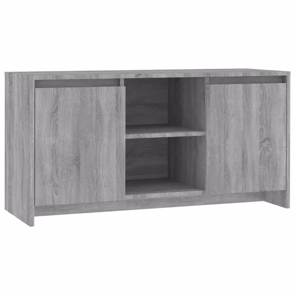 Berkfield Home Minimalist Grey Sonoma TV Cabinet, W: 102 cm, D: 37.5 cm, H: 52.5 cm – 2