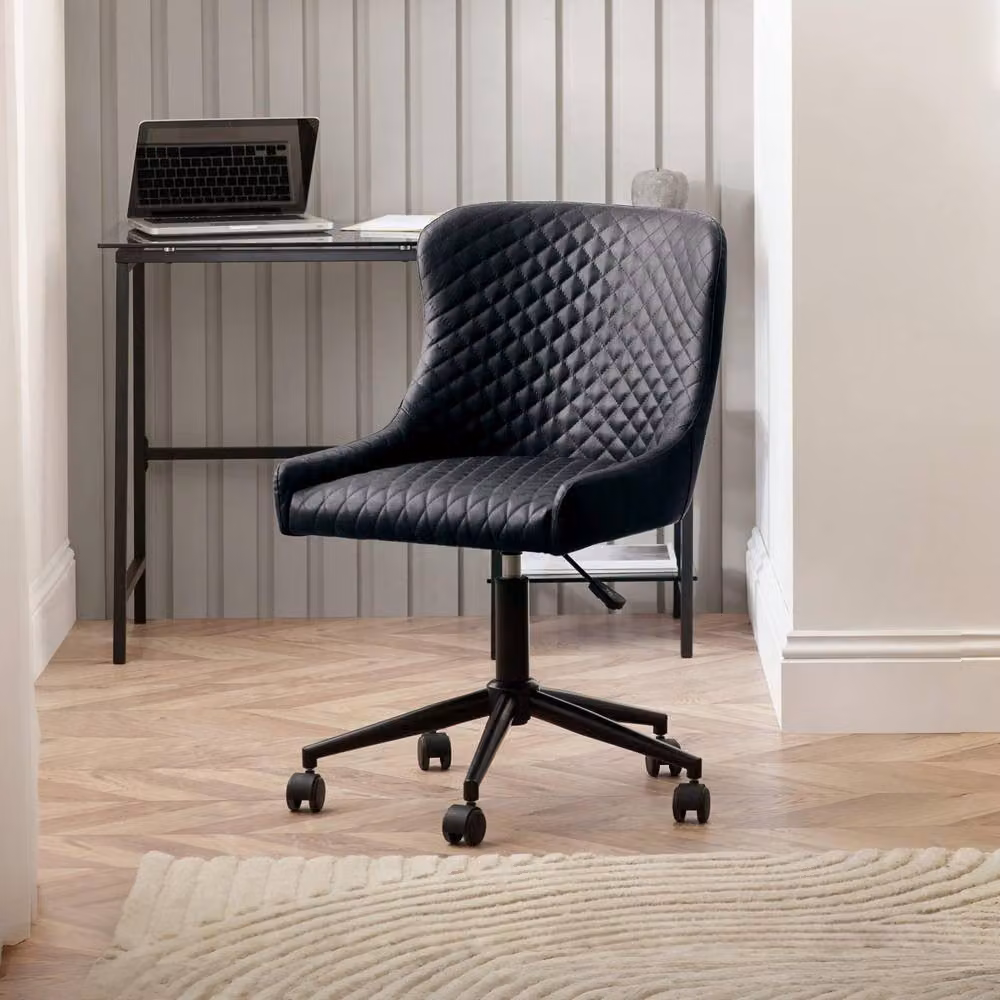 Cheshire Lochlan Executive Office Chair in Black Faux Leather – 2