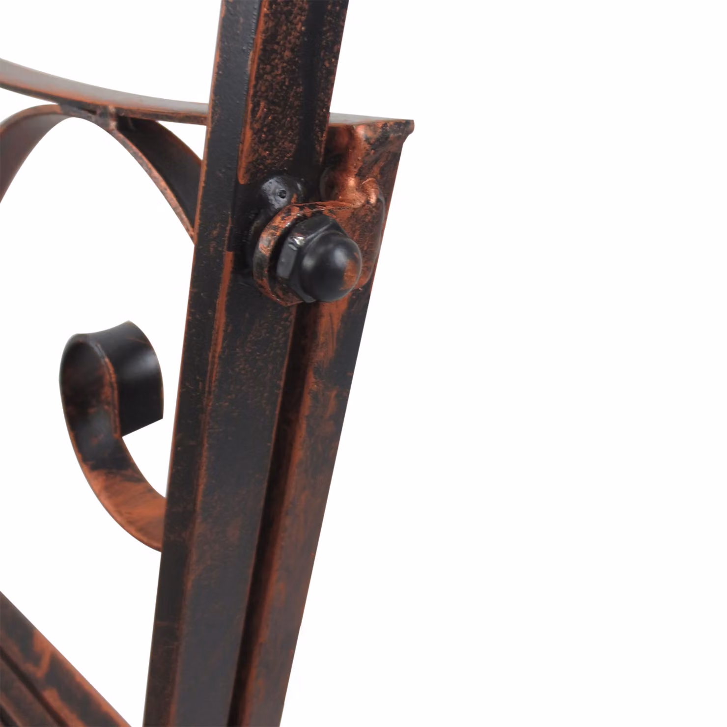 Outsunny 2 Seater Metal Garden Rocking Chair Swing Bench in Bronze – 8