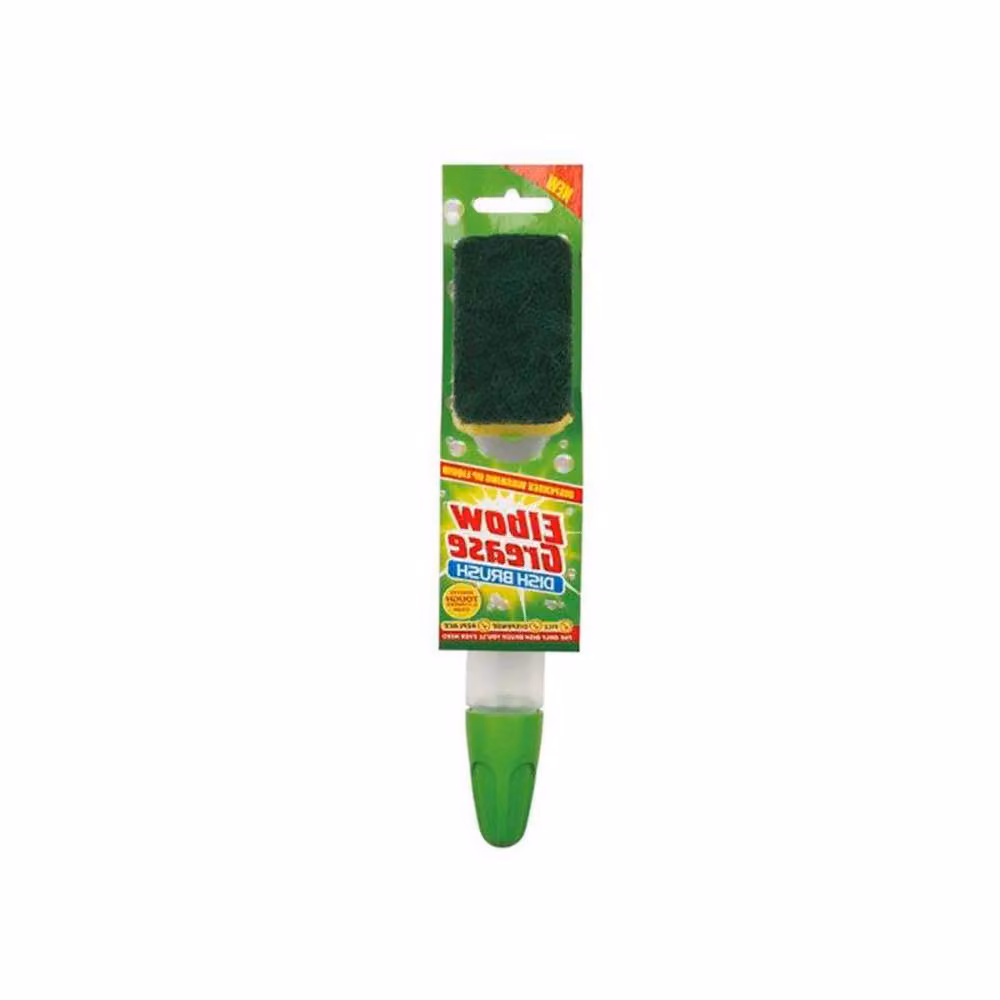 Elbow Grease Refillable Plastic Dish Brush in Green – 2