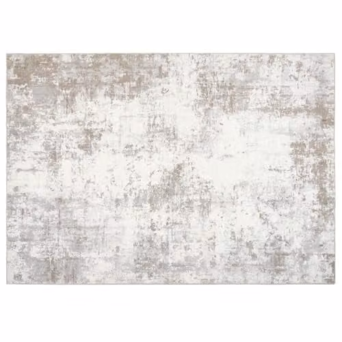 OHS Abstract Vintage Washable Non Slip Area Rug, Beige, W: 120 cm x L: 170 cm