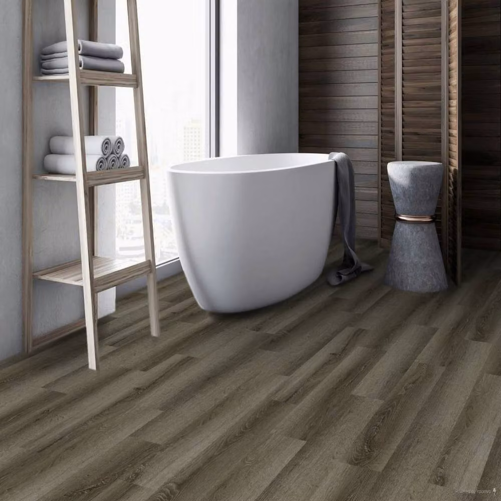 Firmfit Grey Wood Effect Click Lock Luxury Vinyl Tile Plank 5mm – 4