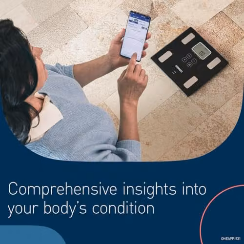 OMRON VIVA Body Composition Monitor and Scale in Black with Bluetooth and App Control – 2