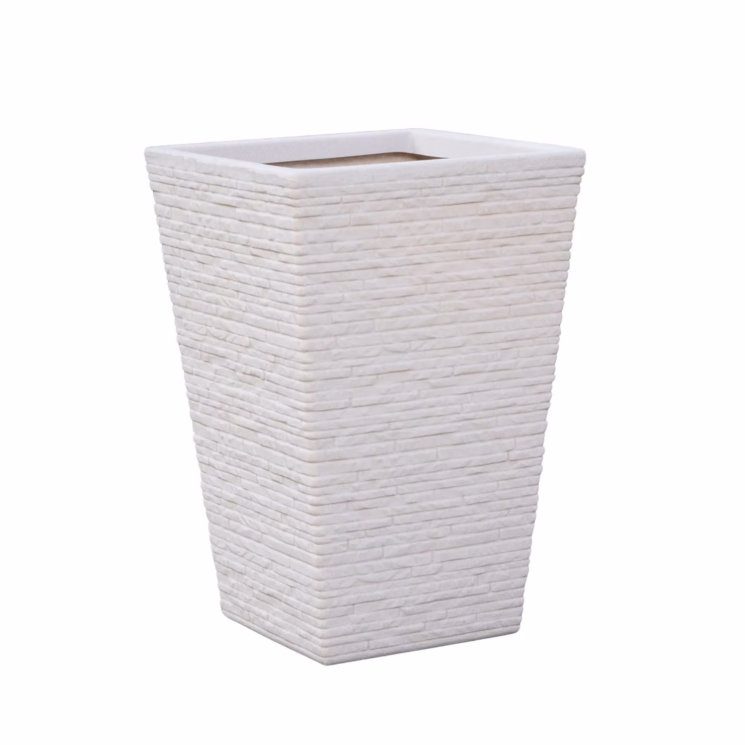 Samuel Alexander Slate Effect Plastic Garden Planter in Grey or Beige, Height: 45 cm – 4