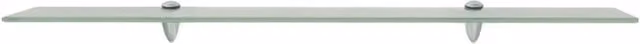 Berkfield Home Clear Glass Floating Wall Mounted Shelf W: 90 cm, D: 20 cm