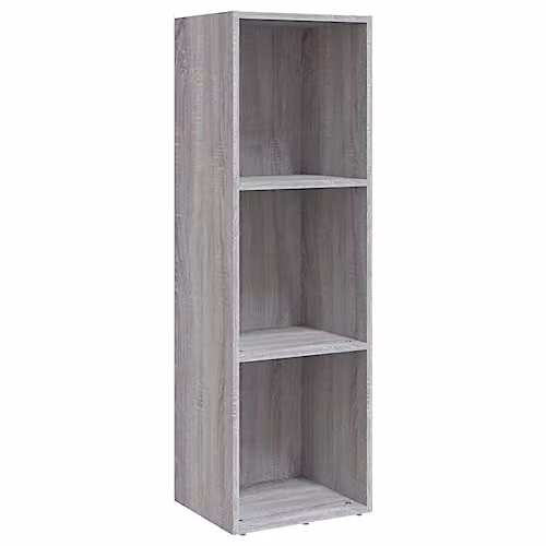 vidaXL Book and TV Cabinet in Grey Sonoma, W/D/H: 36 x 30 x 114 cm – 1