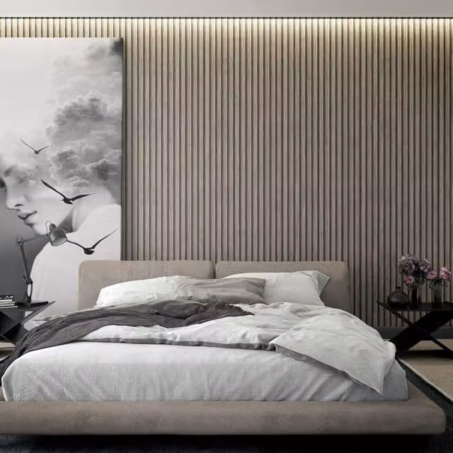 Galerie Industrial Effects Abstract Striped Wallpaper in Silver Grey, Black and Anthracite