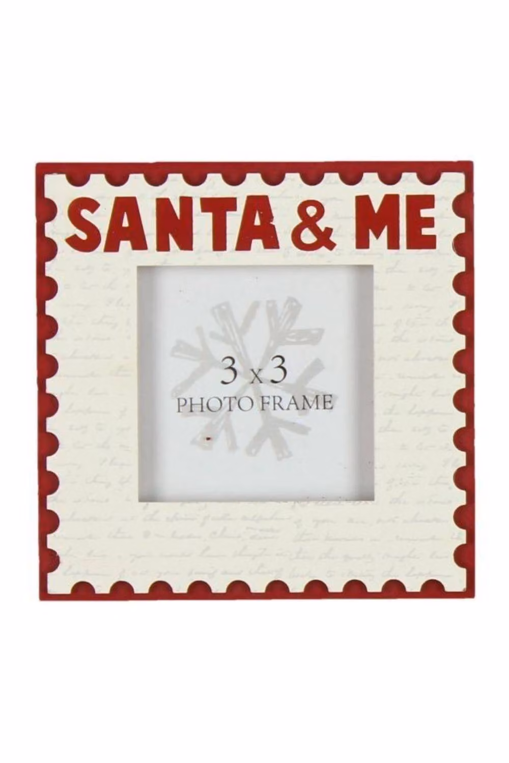 KDMD Santa and Me by Juliana MDF Photo Frame Set, 2 Pack, Cream/Beige/White – 2