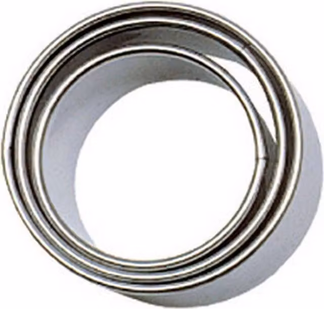 Tala Silver Round Stainless Steel Cookie Cutter Set, Pack of 3