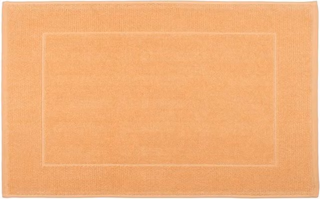 Torres Novas Quick-Drying Orange Cotton Rectangular Bath Mat