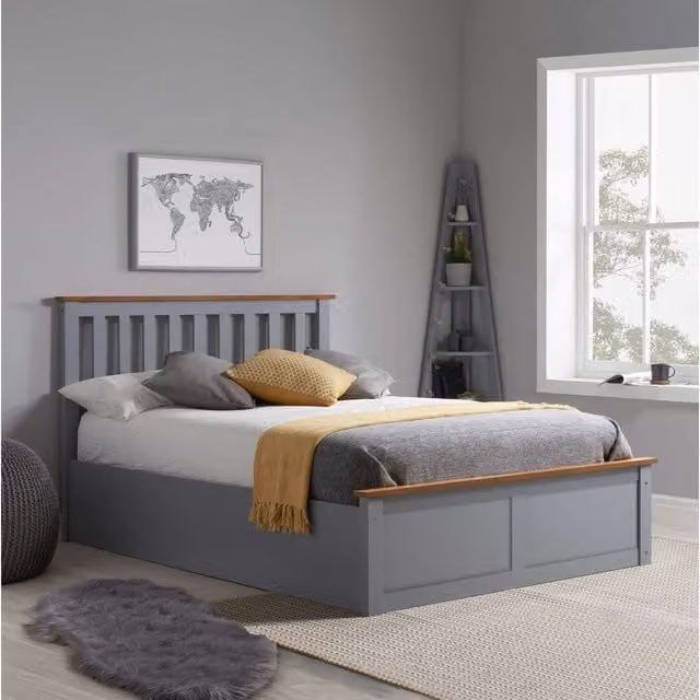 Birlea Phoenix Ottoman Bed in Stone Grey