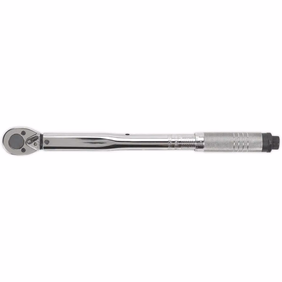 Loops 3/8 inch Square Drive Ratchet Torque Wrench in Silver and Multicolour, Hardened Steel – 3