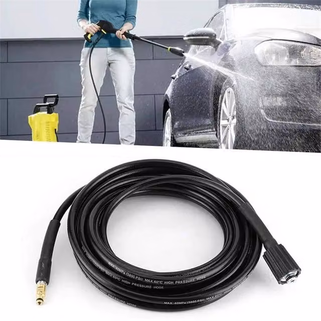 Nordara Heavy Duty Pressure Washer Hose M22 14 Replacement, 10m, Black – 1