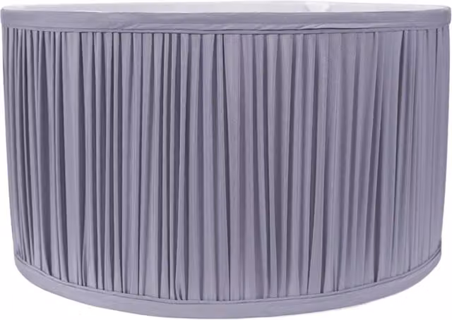 ValueLights Jess Blue Fabric Ruched Cylinder Lamp Shade for Ceiling, Floor, or Table Lamps