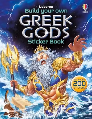 Usborne Build Your Own Greek Gods Interactive Sticker Book, Multicolour