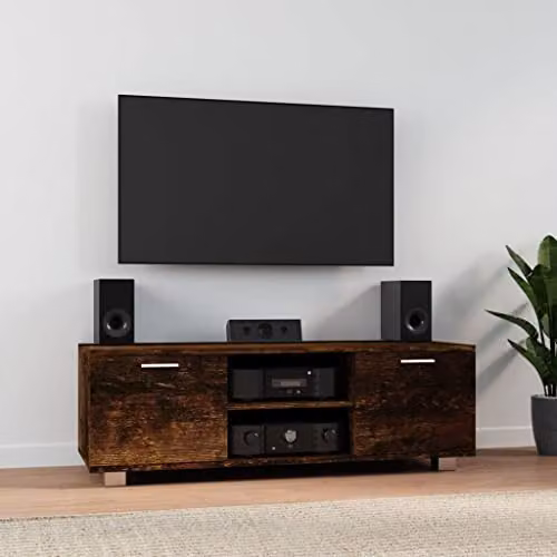vidaXL TV Cabinet in Smoked Oak Brown, W/D/H: 120 x 40.5 x 35 cm – 2