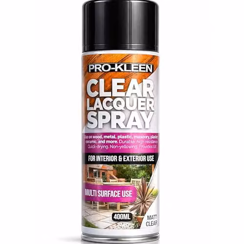 Pro-Kleen Matt Clear Lacquer Spray, 400ml