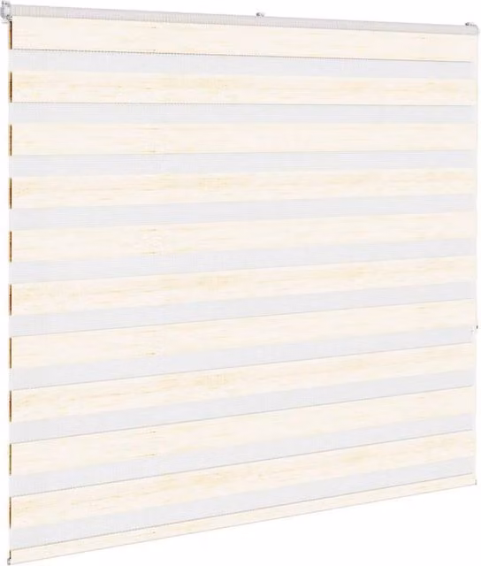 Berkfield Home Elegant Zebra Blind in Marble Beige, W: 155 cm, H: 150 cm