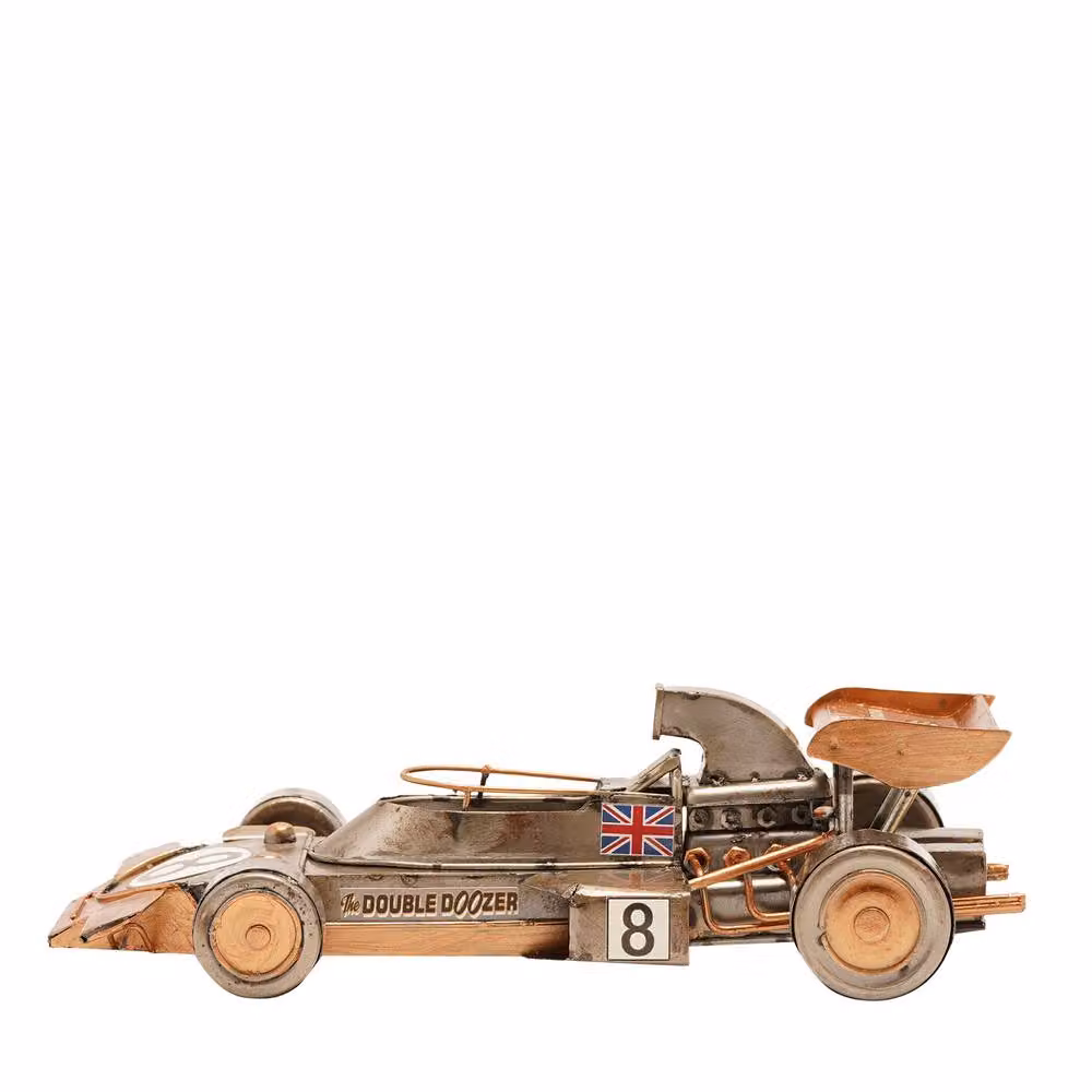 Harvey Makin Vintage Metal Racing Car Tabletop Ornament in Bronze – 2