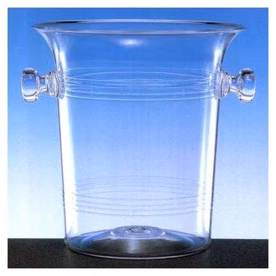 Chabrias Ltd Transparent Plastic Wine and Champagne Ice Bucket, 3.5 l – 6
