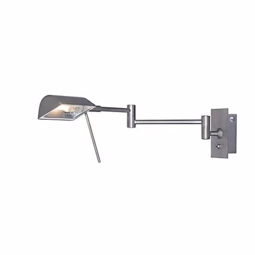 Netlighting Mayfair Wall Reading Light in Silver Grey with G9 Bulb Included