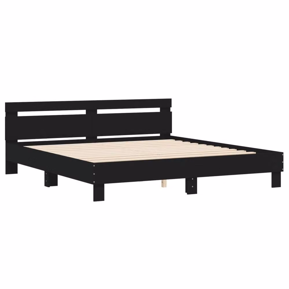 Berkfield Home Super King Bed Frame in Black, 180 x 200 cm – 3